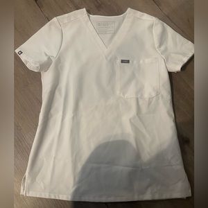 White Figs Scrub top XS